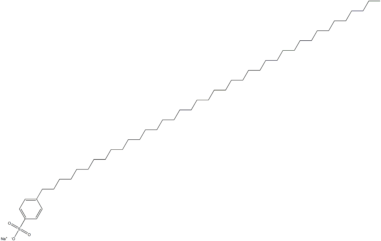 4-(テトラコンタン-1-イル)ベンゼンスルホン酸ナトリウム 化学構造式