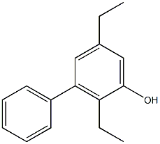 3-Phenyl-2,5-diethylphenol Struktur