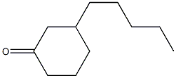 3-ペンチルシクロヘキサノン 化学構造式