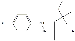  2-[N'-(p-Chlorophenyl)hydrazino]-4-methoxy-2,4-dimethylvaleronitrile