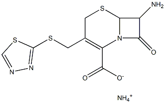 7-Amino-8-oxo-3-(1,3,4-thiadiazol-2-ylthiomethyl)-5-thia-1-azabicyclo[4.2.0]oct-2-ene-2-carboxylic acid ammonium salt|