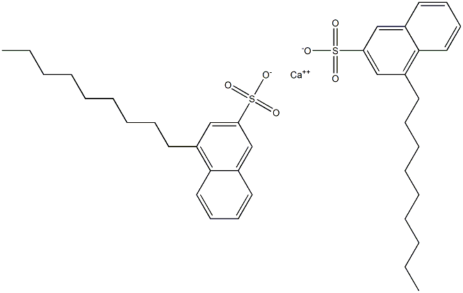 Bis(4-nonyl-2-naphthalenesulfonic acid)calcium salt Structure