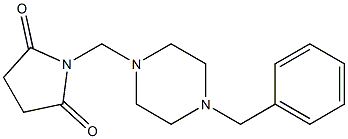 N-[(4-Benzyl-1-piperazinyl)methyl]succinimide Struktur