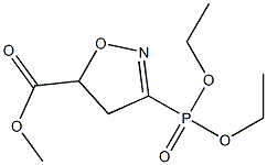 3-(Diethoxyphosphinyl)-2-isoxazoline-5-carboxylic acid methyl ester,,结构式