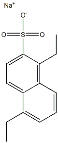 1,5-Diethyl-2-naphthalenesulfonic acid sodium salt Structure