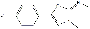 2-Methylimino-3-methyl-5-(4-chlorophenyl)-2,3-dihydro-1,3,4-oxadiazole