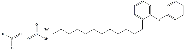 ドデシルジフェニルオキサイドジスルホン酸ナトリウム 化学構造式