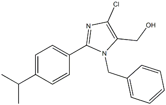 1-Benzyl-2-(4-isopropylphenyl)-4-chloro-5-hydroxymethyl-1H-imidazole Structure