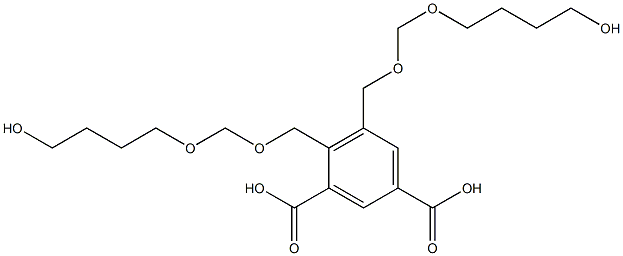 4,5-Bis(8-hydroxy-2,4-dioxaoctan-1-yl)isophthalic acid Structure