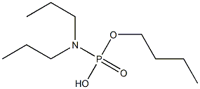 N,N-Dipropylamidophosphoric acid hydrogen butyl ester Structure