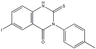1,2-Dihydro-3-(4-methylphenyl)-6-iodo-2-thioxoquinazolin-4(3H)-one
