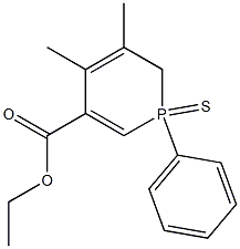 1,6-Dihydro-1-phenyl-4,5-dimethyl-3-(ethoxycarbonyl)phosphorin 1-sulfide