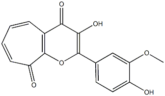 2-(4-Hydroxy-3-methoxyphenyl)-3-hydroxycyclohepta[b]pyran-4,9-dione