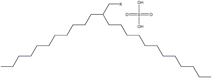 Sulfuric acid 2-undecyltetradecyl=potassium salt