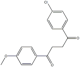 1-(4-メトキシフェニル)-4-(4-クロロフェニル)-1,4-ブタンジオン 化学構造式