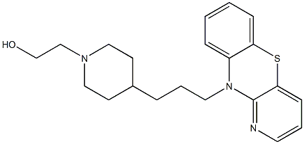 4-[3-(10H-Pyrido[3,2-b][1,4]benzothiazin-10-yl)propyl]-1-piperidineethanol Structure