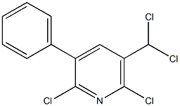 2,6-Dichloro-3-phenyl-5-(dichloromethyl)pyridine 结构式