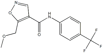 N-[4-(Trifluoromethyl)phenyl]-5-(methoxymethyl)isoxazole-4-carboxamide Struktur