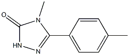 4-Methyl-5-(4-methylphenyl)-2H-1,2,4-triazol-3(4H)-one,,结构式