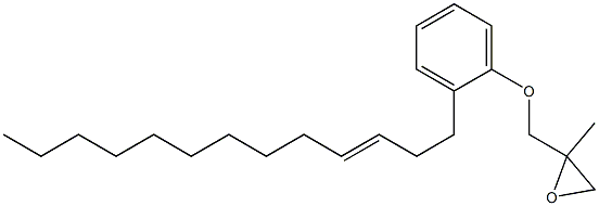 2-(3-Tridecenyl)phenyl 2-methylglycidyl ether Struktur