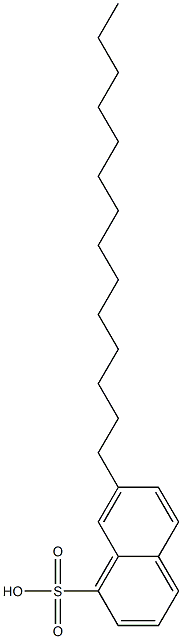 7-Tetradecyl-1-naphthalenesulfonic acid Structure