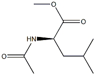 (R)-2-(アセチルアミノ)-4-メチルペンタン酸メチル 化学構造式