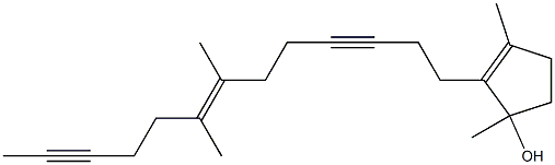  1,3-Dimethyl-2-[(E)-7,8-dimethyl-7-tridecene-3,11-diynyl]-2-cyclopenten-1-ol