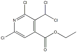 2,6-Dichloro-3-(dichloromethyl)pyridine-4-carboxylic acid ethyl ester Structure