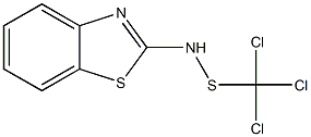 N-(Benzothiazol-2-yl)trichloromethanesulfenamide,,结构式