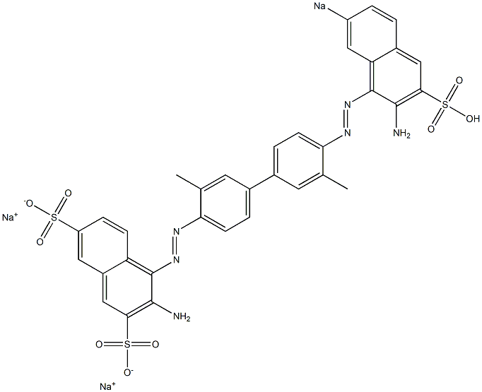 3-Amino-4-[[4'-[(2-amino-7-sodiosulfo-1-naphthalenyl)azo]-3,3'-dimethyl-1,1'-biphenyl-4-yl]azo]naphthalene-2,7-disulfonic acid disodium salt