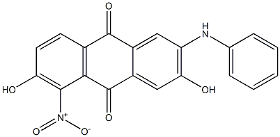 2-Anilino-3,6-dihydroxy-5-nitroanthraquinone