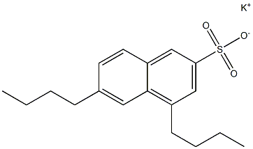 4,6-Dibutyl-2-naphthalenesulfonic acid potassium salt 结构式