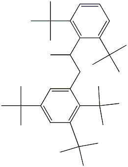 1-(2,3,5-Tri-tert-butylphenyl)-2-(2,6-di-tert-butylphenyl)propane,,结构式