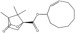 (1S)-4,7,7-Trimethyl-3-oxo-2-oxabicyclo[2.2.1]heptane-1-carboxylic acid 2-cyclononen-1-yl ester 结构式