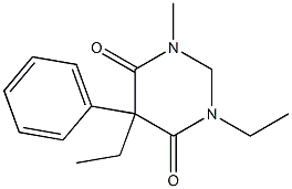 5-Ethyl-5-phenyl-2,5-dihydro-1-methyl-3-ethylpyrimidine-4,6(1H,3H)-dione Structure