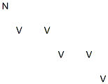 Pentavanadium nitrogen Struktur