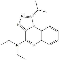 4-Diethylamino-1-isopropyl[1,2,4]triazolo[4,3-a]quinoxaline,,结构式