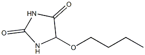 5-ブトキシイミダゾリジン-2,4-ジオン 化学構造式