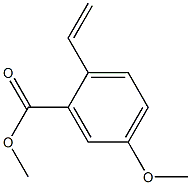 2-エテニル-5-メトキシ安息香酸メチル 化学構造式