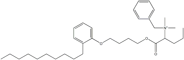  N,N-Dimethyl-N-benzyl-N-[1-[[4-(2-decylphenyloxy)butyl]oxycarbonyl]butyl]aminium