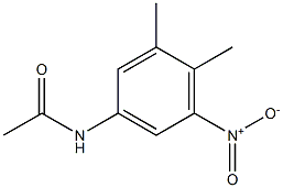 5-ニトロ-N-アセチル-3,4-キシリジン 化学構造式