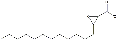 2,3-Epoxypentadecanoic acid methyl ester Structure