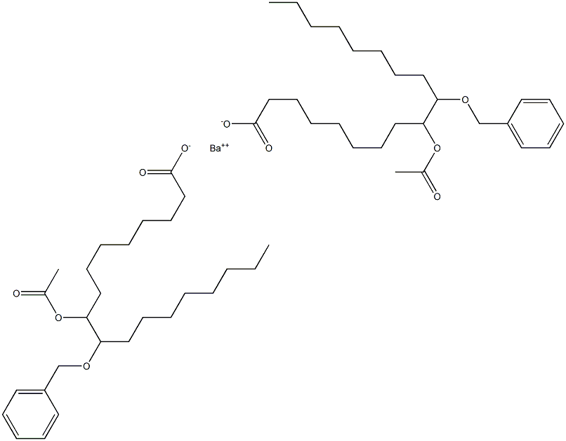 Bis(10-benzyloxy-9-acetyloxystearic acid)barium salt