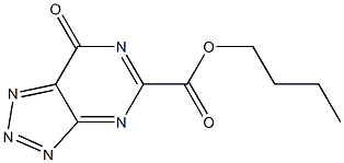 7-Oxo-7H-1,2,3-triazolo[4,5-d]pyrimidine-5-carboxylic acid butyl ester Structure