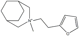 3-[2-(2-Furanyl)ethyl]-3-methyl-3-azoniabicyclo[3.2.2]nonane Structure
