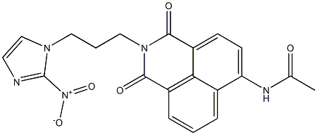 6-(Acetylamino)-2-[3-(2-nitro-1H-imidazole-1-yl)propyl]-1H-benzo[de]isoquinoline-1,3(2H)-dione|