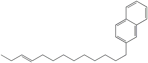 2-(10-トリデセニル)ナフタレン 化学構造式
