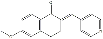 3,4-Dihydro-6-methoxy-2-[(E)-4-pyridinylmethylene]naphthalen-1(2H)-one