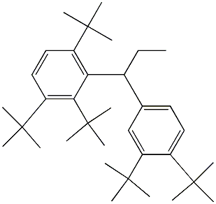 1-(2,3,6-Tri-tert-butylphenyl)-1-(3,4-di-tert-butylphenyl)propane 结构式