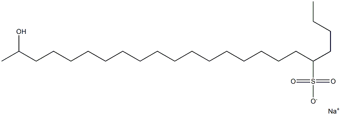 22-Hydroxytricosane-5-sulfonic acid sodium salt